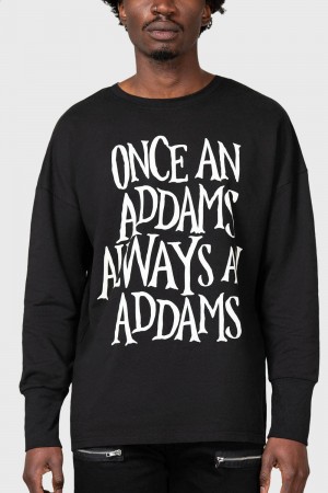 Killstar Addams Sweatshirt Černé | FRVUKN-960