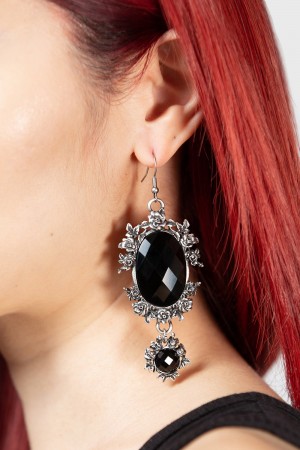 Killstar Afterlife Earrings Stříbrné | DXRGAS-347