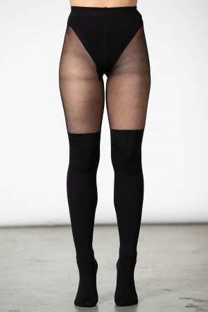 Killstar Alona Tights Černé | WMXPBY-247