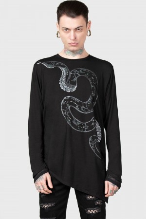 Killstar Aniliidae Top Černé | PEQBUK-520