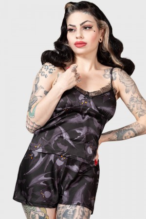 Killstar Asperity Cami Top Černé | ASYVTX-549