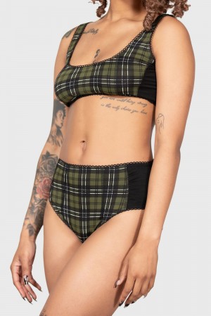 Killstar Autumn Lights Bra Zelene | DOWEFI-451