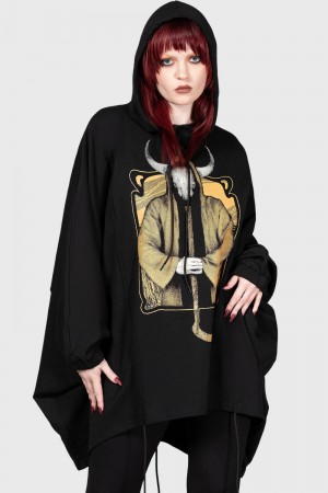Killstar Bad Omens Hoodie Černé | NTAPYG-869