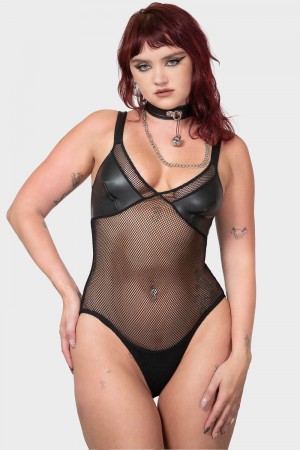 Killstar Bass Bodysuit Černé | JORBPH-014