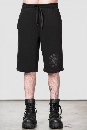 Killstar Breaking Point Longline Shorts Černé | NWLXUP-124