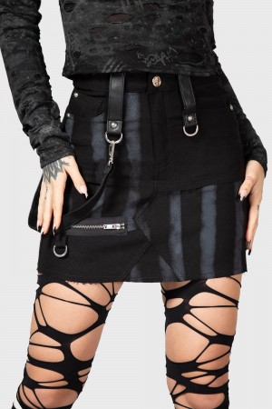 Killstar Carnevil Skirt Černé | TLHJZA-052