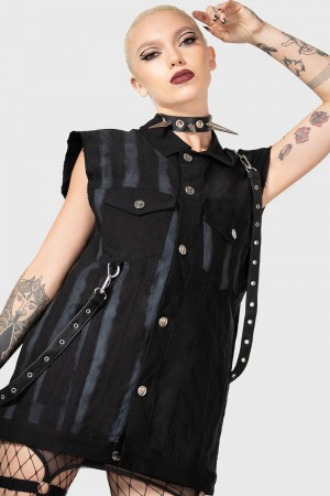 Killstar Carnevil Vest Černé | OKLJZH-917