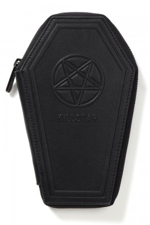 Killstar Casey Coffin Wallet [B] Černé | ZDIWTF-365