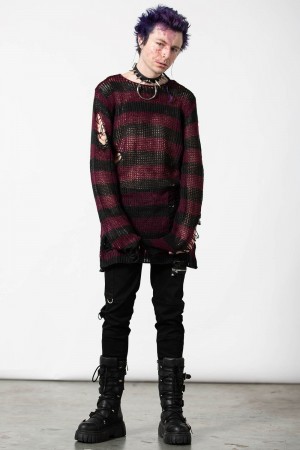 Killstar Cassius Knit Svetrové Fialové | HUIDJF-358