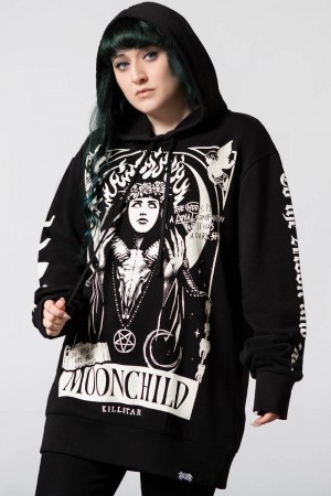 Killstar Companion Hoodie Černé | MSFZXE-064
