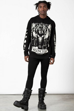 Killstar Companion Hoodie Černé | SIKYMP-742
