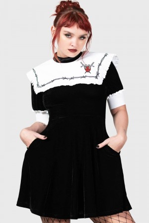 Killstar Cora Šaty Černé | LVBJCX-295