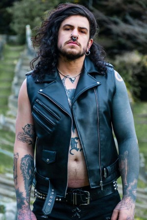 Killstar Core Læder Vest [FAUX LEATHER] Černé | VQHIOZ-901