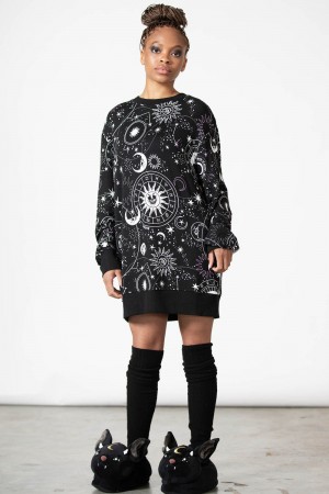 Killstar Corvus Lounge Sweatshirt Černé | WCIVYZ-631