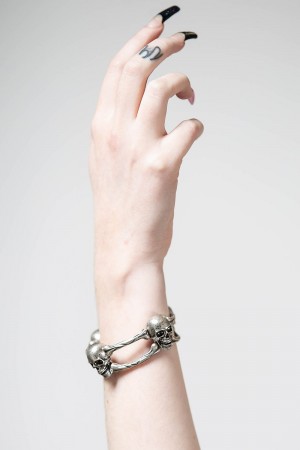 Killstar Curse On U Bracelet Stříbrné | ROXZWG-254