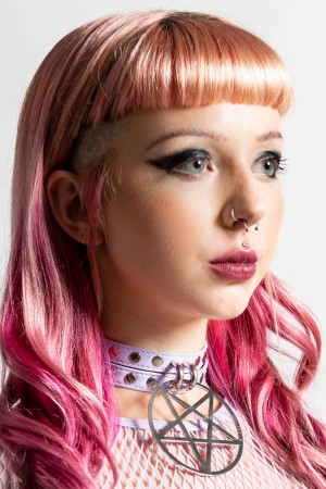 Killstar Cute But Psycho Choker [LILAC] Lilac | DHIRJC-386