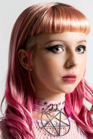 Killstar Cute But Psycho Choker [PASTEL PINK] Růžové | UDSMRO-173