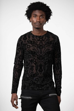 Killstar Cyborg Mesh Top Černé | LHKASQ-158