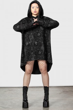 Killstar Danse Hoodie Černé | WAIGBO-126