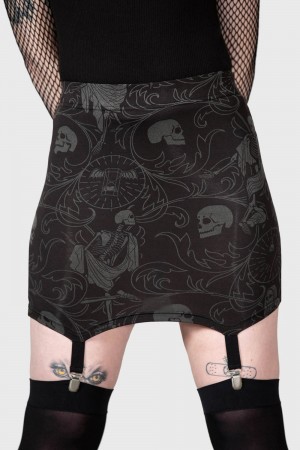 Killstar Danse Mini Skirt Černé | MLCVRG-183