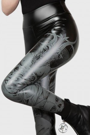 Killstar Dark Forces Leggings Černé | PDTYXK-167