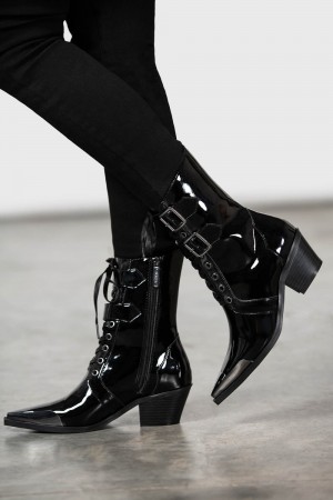 Killstar Dark Sin Boots Černé | KCBMJG-493