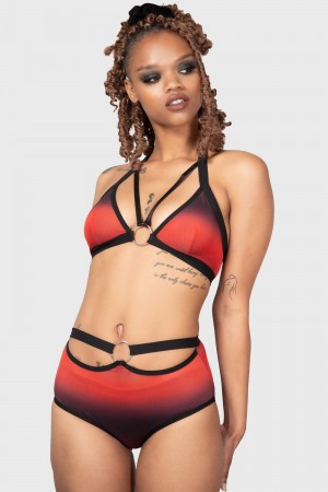 Killstar Dazzling Performance Panty Červené | HSDZPL-952