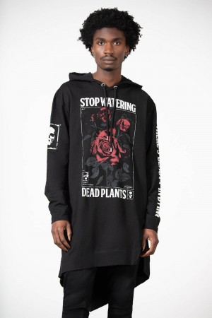 Killstar Dead Rose Hoodie Černé | RHAGTF-439