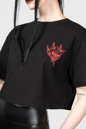 Killstar Deamon Ghoul Top Černé | CKSMGE-051