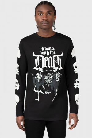 Killstar Deathdanse Long Sleeve Top Černé | CLMQFE-250