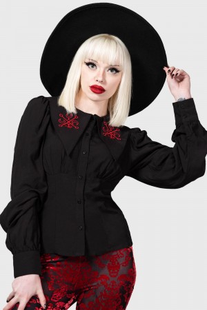 Killstar Decerabia Shirt Černé | YZXUML-620