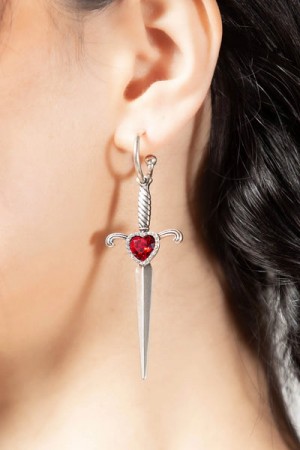 Killstar Desolate Earrings Stříbrné | XVFWYT-963