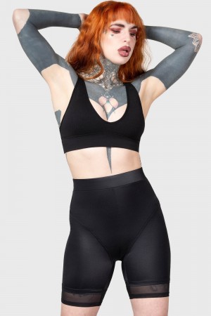 Killstar Devil's Own Sports Bra Černé | QUPEYL-931