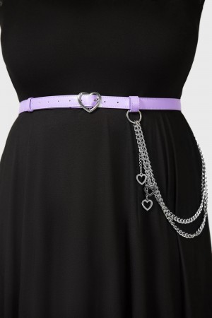 Killstar Dollis Chain Belt [PLUS] Lilac | EMZPHC-765