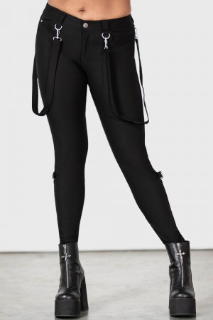 Killstar Drakor Trousers Černé | USWCLM-792