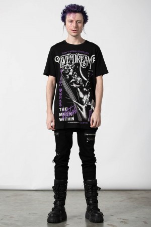Killstar Dream T-Shirt Černé | OFZTVX-368
