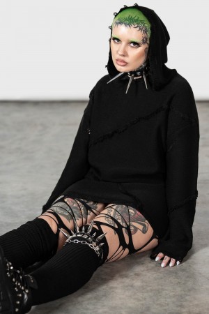 Killstar Dresden Svetrové Černé | UWFVZN-154