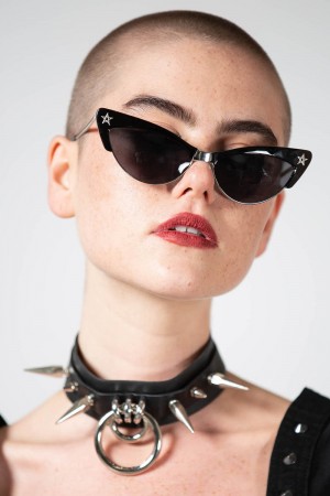 Killstar Drucilla Sunglasses Černé | EKNQRD-350