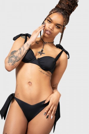 Killstar Elaina Bikiny Černé | BVGZKT-435