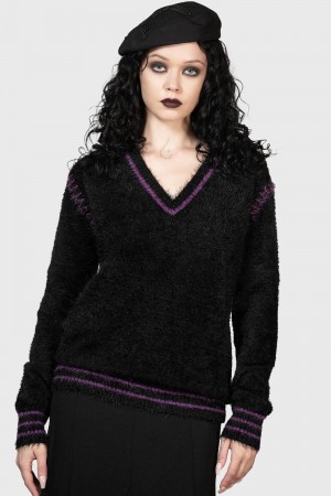 Killstar Emiliana Svetrové Černé | LWTFNS-458