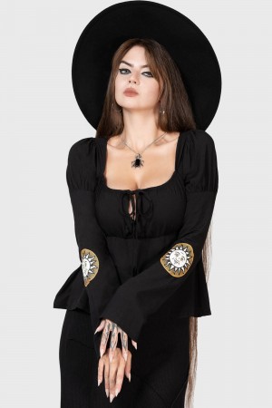 Killstar Evil's Harvest Top Černé | NIQTYS-876
