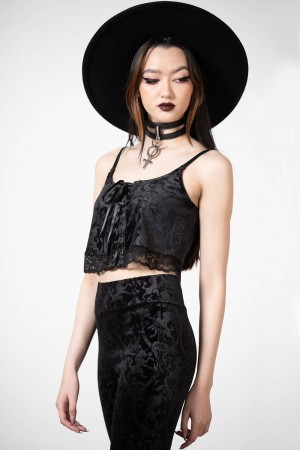 Killstar Fabled Tank Top [B] Černé | JMIPZL-961