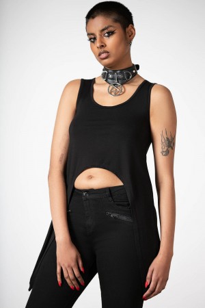 Killstar Furor Crop Top Černé | DTVRXB-504