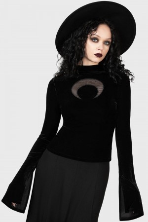 Killstar Gathering Long Sleeve Top Černé | MFQIPG-521