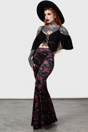 Killstar Glinda Flares Černé | SXGKQZ-471