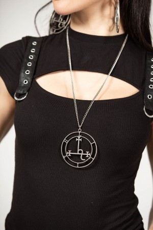 Killstar Glorious Charm Necklace Stříbrné | HUKNQW-807