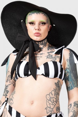 Killstar Gothetica Sun Hat Černé | XMVNLY-314
