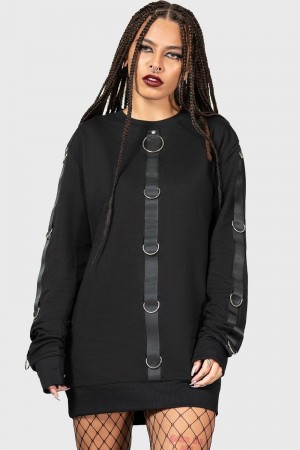 Killstar Hades Heaven Sweatshirt Černé | PNYJLM-426
