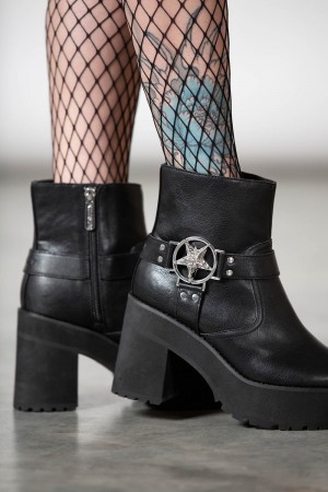 Killstar Hardcore Boots Černé | OKQLBG-253