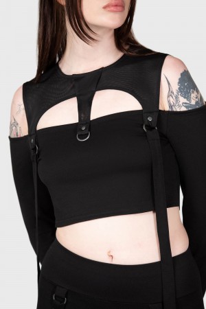 Killstar Hesperia Top Černé | ITQSMD-896